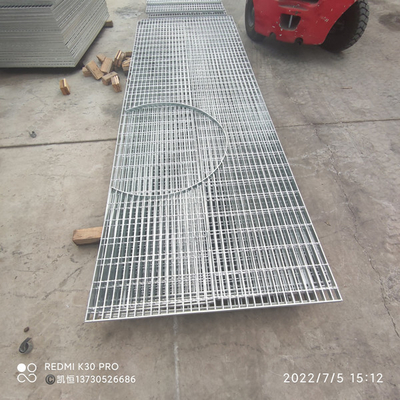 La immersione calda su misura ha galvanizzato la grata d'acciaio per il passaggio pedonale 12&quot; X 24&quot; X 1,5&quot;