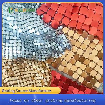 Cavo decorativo Mesh Metal Aluminum Chain Curtain dell'argento dell'oro