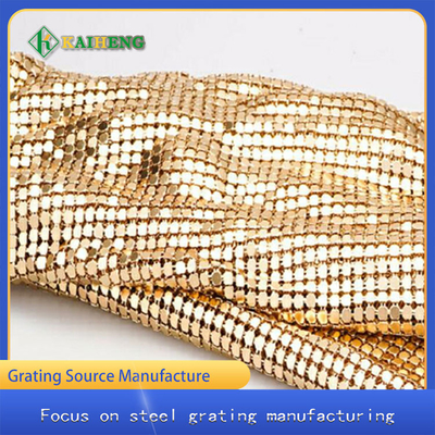 Cavo decorativo Mesh Metal Aluminum Chain Curtain dell'argento dell'oro